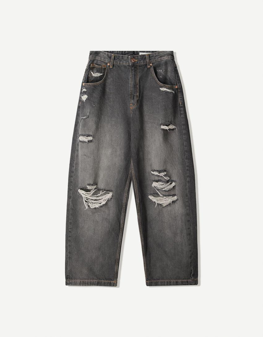 Super Baggy Jeans mit Rissen