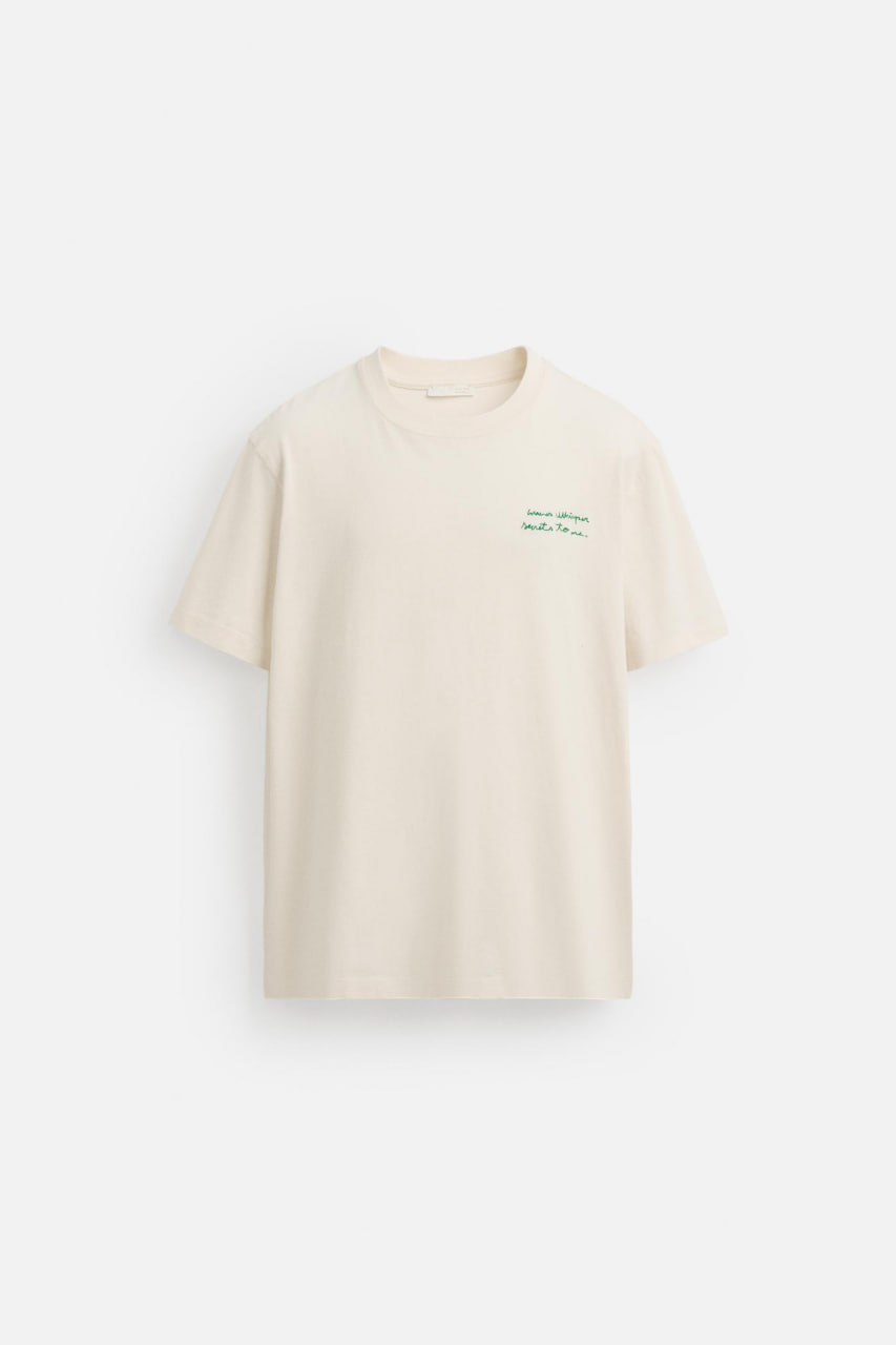 CONTRAST PRINT T-SHIRT